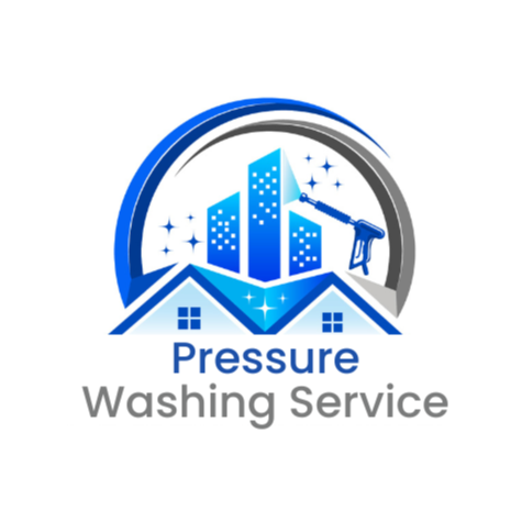 Pressure Washing Service Logo Circle Cropped