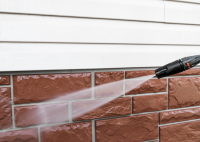 brick facade cleaning