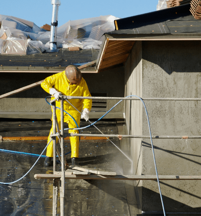 building washing
