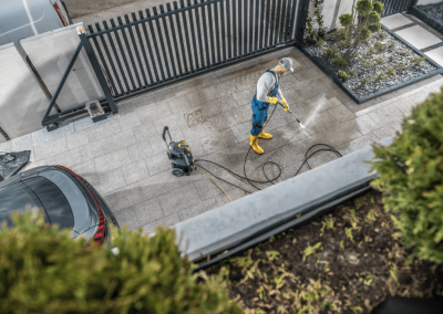 concrete driveway washing