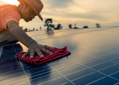drying solar panels