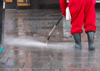 power washing post construction