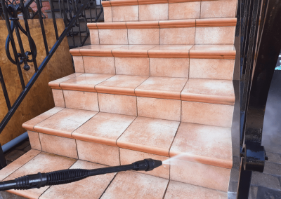 pressure cleaning stairs